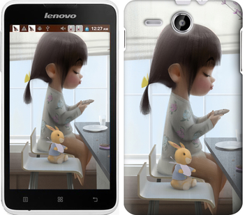 

Чехол Милая девочка с зайчиком для Lenovo A529 636511