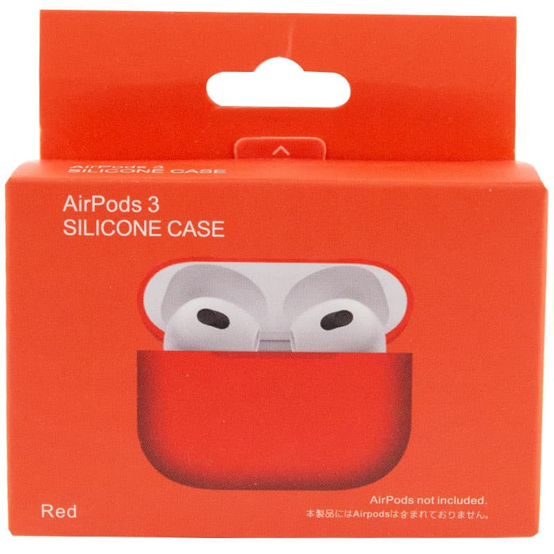 Фото Силиконовый футляр для наушников AirPods 3 (Красный / Red) в магазине vchehle.ua