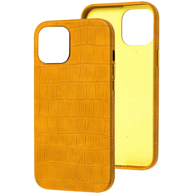 

Шкіряний чохол Croco Leather на Apple iPhone 13 Pro Max (6.7") (Yellow) 1206687
