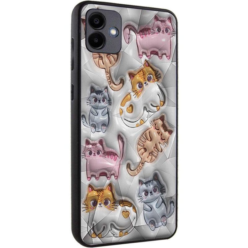 TPU+PC чехол Prisma Fluffie для Samsung Galaxy A05 (Kittens)