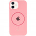 Фото Чехол Silicone Case Full Protective (AA) with Magnetic Safe для Apple iPhone 11 (6.1") (Розовый / Light pink) на vchehle.ua