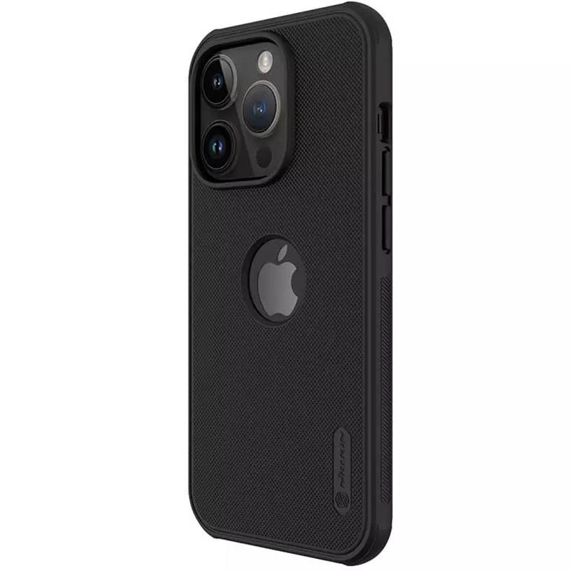 Фото Чохол Nillkin Matte Pro з лого на Apple iPhone 14 Pro (6.1") (Чорний) на vchehle.ua