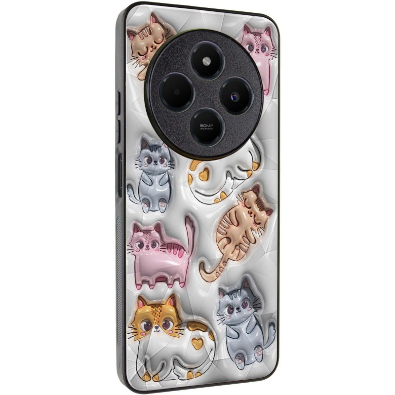 TPU+PC чохол Prisma Fluffie на Xiaomi Redmi 14C / Poco C75 (Kittens)