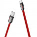 Фото Дата кабель Hoco U74 "Grand" Type-C (1.2m) (Красный) на vchehle.ua