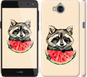 Чехол Енотик с арбузом для Huawei Y5 2017