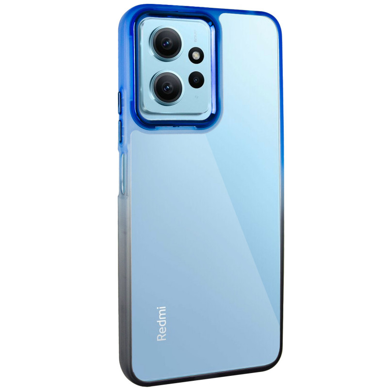 Чохол TPU+PC Fresh sip series на Xiaomi Redmi Note 12 4G (Чорний / Синій)