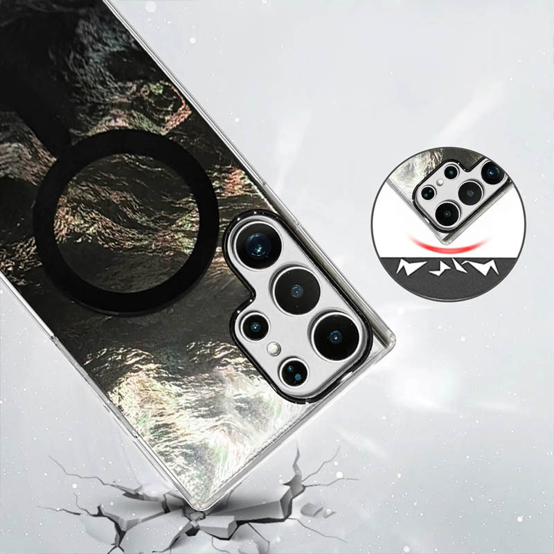 Чехол TPU Shiny Mountain (MagFit) для Samsung Galaxy S24 Ultra (Black) в магазине vchehle.ua