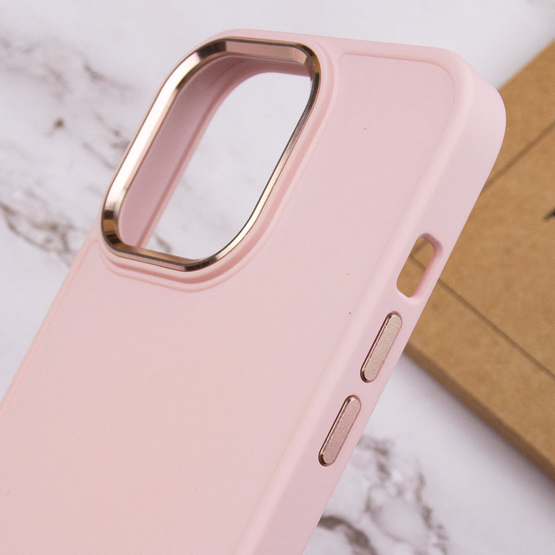 Купить TPU чехол Bonbon Metal Style для Apple iPhone 14 Pro Max (6.7") (Розовый / Light pink) на vchehle.ua
