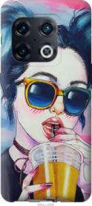 Чехол Арт-девушка в очках для OnePlus 10 Pro