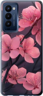 Чехол Пурпурная сакура для Tecno Camon 18p CH7n
