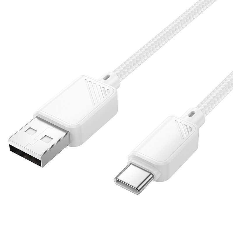 Фото Дата кабель Hoco X113 Beneficio USB to Type-C (1m) (White) на vchehle.ua
