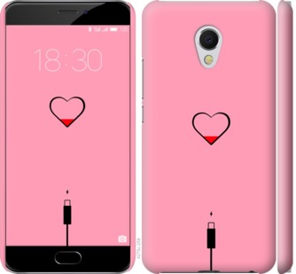 

Чехол Подзарядка сердца1 для Meizu MX6 730254