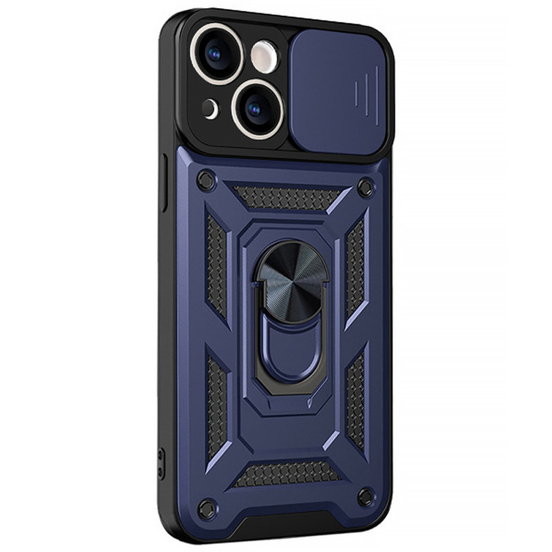 Ударопрочный чехол Ummi Camshield Serge Ring для Apple iPhone 14 (6.1") (Синий)