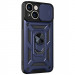 Ударопрочный чехол Ummi Camshield Serge Ring для Apple iPhone 14 (6.1") (Синий)