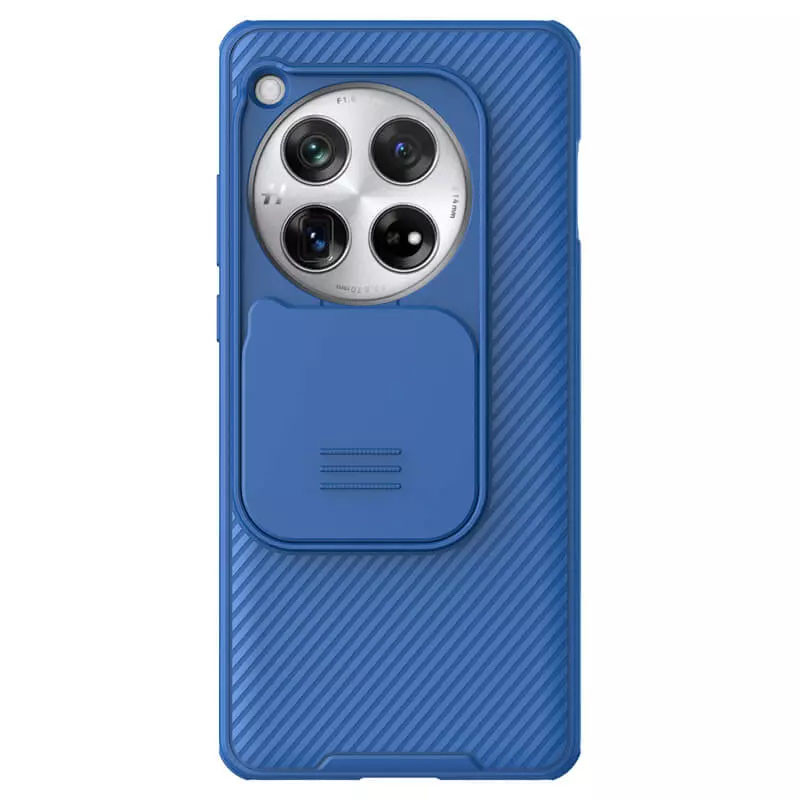 Карбоновая накладка Nillkin CamShield Pro для OnePlus 12 (Blue)