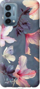 Чехол Нарисованные цветы для OnePlus Nord N200