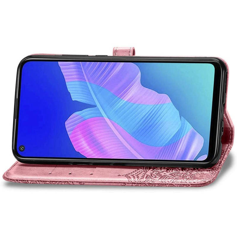 Фото Кожаный чехол (книжка) Art Case с визитницей для Samsung Galaxy A21s (Розовый) в магазине vchehle.ua