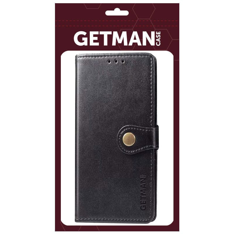 Шкіряний чохол-книжка GETMAN Gallant (PU) для Samsung Galaxy S21 FE (Чорний) в магазині vchehle.ua
