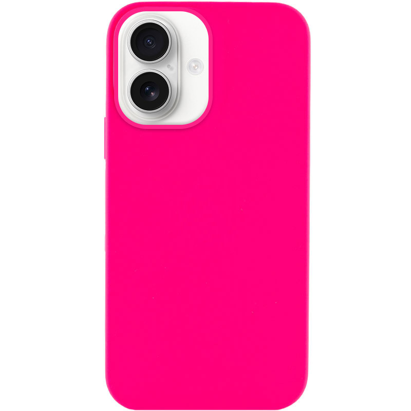 Чохол Silicone Case Full Protective (AA) NO LOGO на Apple iPhone 16 Plus (6.7") (Рожевий / Barbie pink)