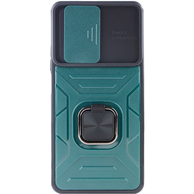 Фото Удароміцний чохол Camshield Flash Ring на Xiaomi 11T / 11T Pro (Green) на vchehle.ua