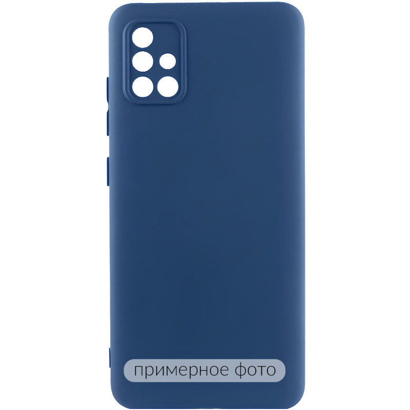 Чехол TPU GETMAN Liquid Silk Full Camera для Xiaomi Redmi 9C (Синий / Deep navy)