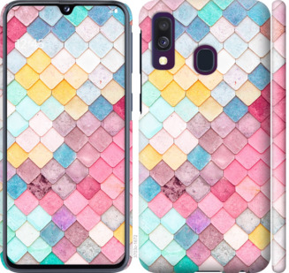 

Чехол Красочная черепица для Samsung Galaxy A40 2019 A405F 710551