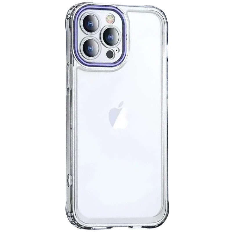 TPU+PC чохол ColorCam на Apple iPhone 14 Pro Max (6.7") (Прозорий / Фіолетовий)