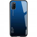TPU+Glass чехол Gradient HELLO для Oppo A52 / A72 / A92 (Синий / Черный)