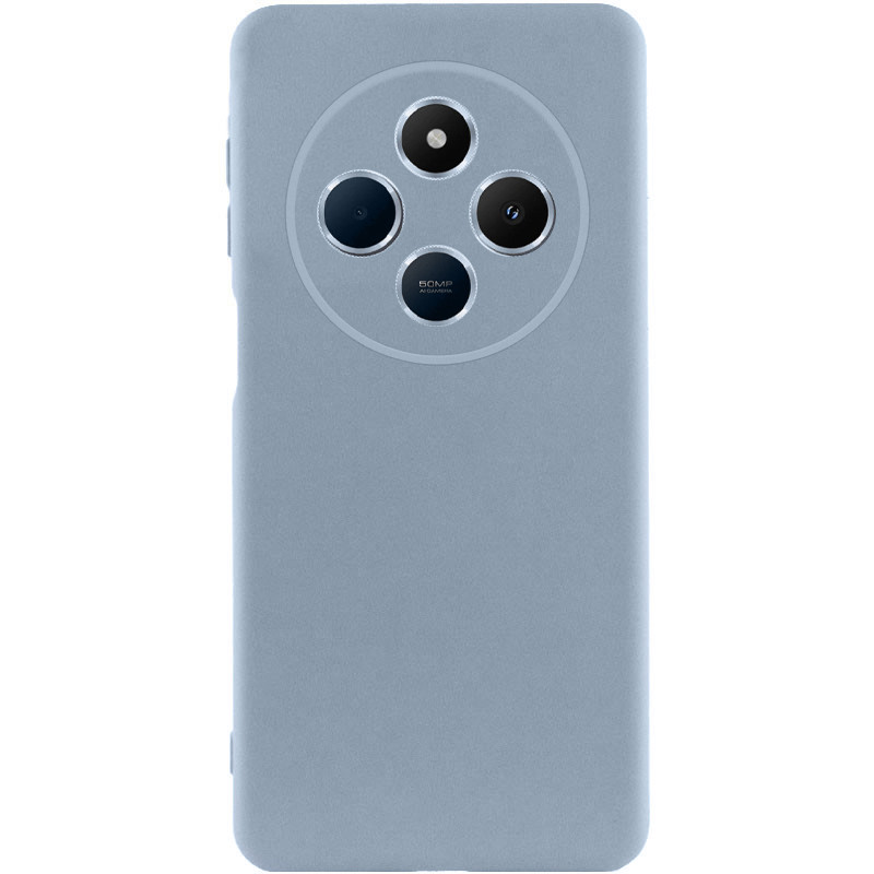 Чохол TPU GETMAN Liquid Silk Full Camera на Xiaomi Redmi 14C / Poco C75 (Блакитний / Lilac Blue)