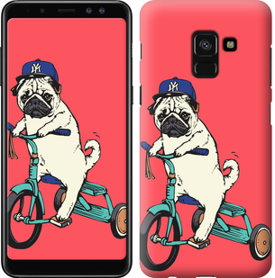 

Чехол Мопс на велосипеде для Samsung Galaxy A8 2018 A530F 642771