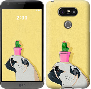 

Чехол Мопс с кактусом для LG H845 G5se 795565