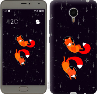 

Чехол Лисички в космосе для Meizu Metal 870283