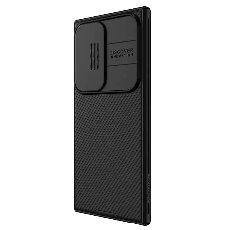 Фото Карбоновая накладка Nillkin CamShield Pro Magnetic для Samsung Galaxy S24 Ultra (Black) в магазине vchehle.ua