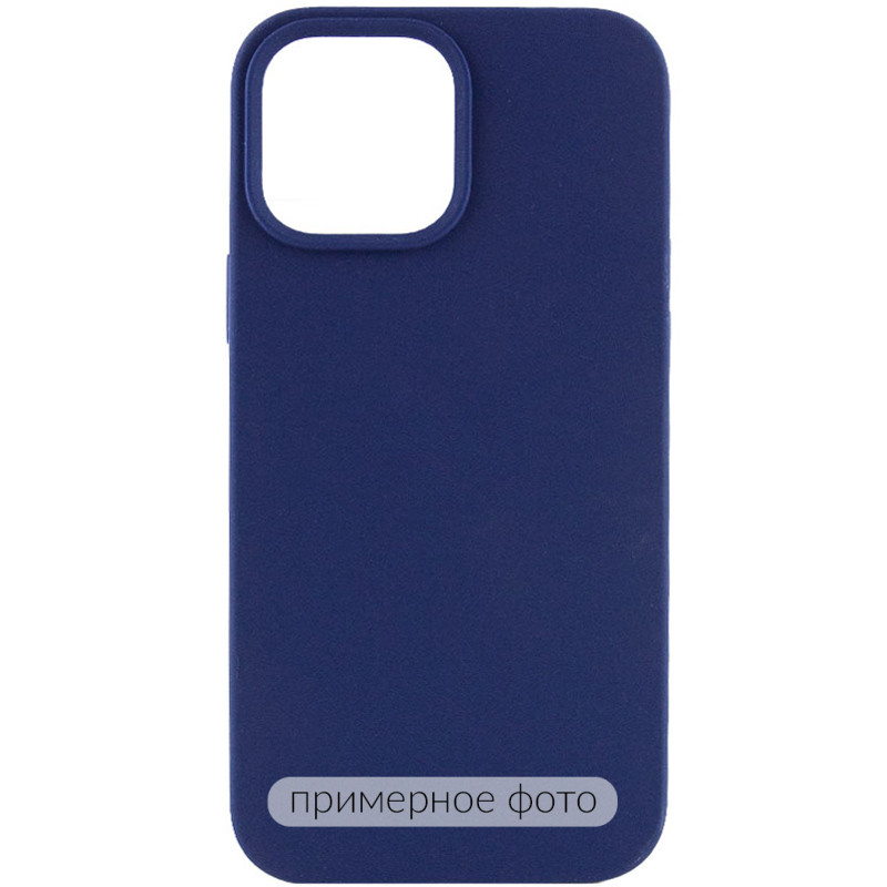 Чехол Silicone Case Full Protective (AA) NO LOGO для Apple iPhone 16 (6.1") (Синий / Deep navy)