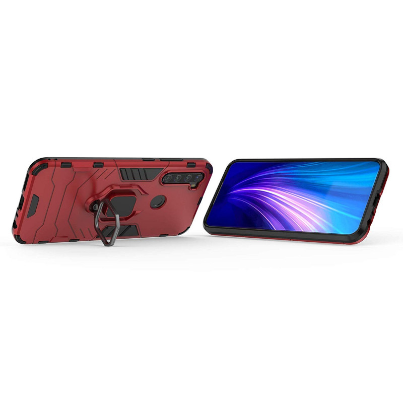 Купити Ударостійкий чохол Transformer Ring for Magnet на Xiaomi Redmi Note 8T (Червоний / Dante Red) на vchehle.ua