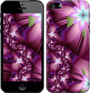 Чехол Цветочная мозаика для iPhone 5