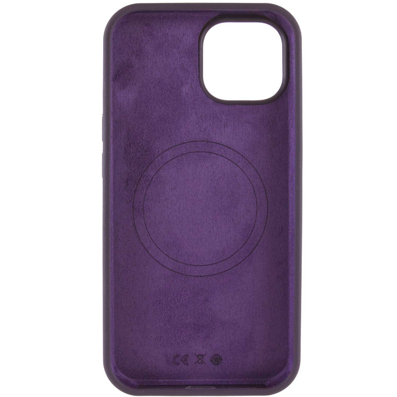 Фото Чохол Silicone Case Full Protective (AA) NO LOGO with Magnetic Safe на Apple iPhone 15 Plus (6.7") (Фіолетовий / Elderberry) в маназині vchehle.ua