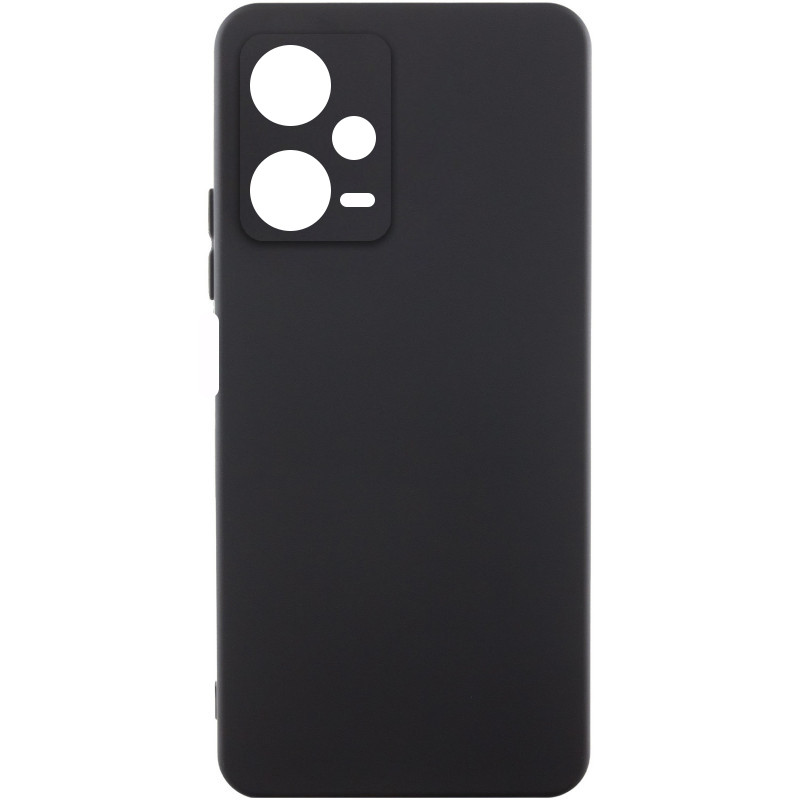 Чехол Silicone Cover Lakshmi Full Camera (AA) для Xiaomi Redmi Note 12 Pro 5G (Черный / Black)