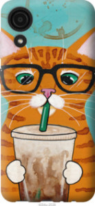 Чехол Зеленоглазый кот в очках для Samsung Galaxy A03 Core A032F