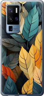 

Чохол Кольорове листя на Vivo X50 Pro Plus 1629434