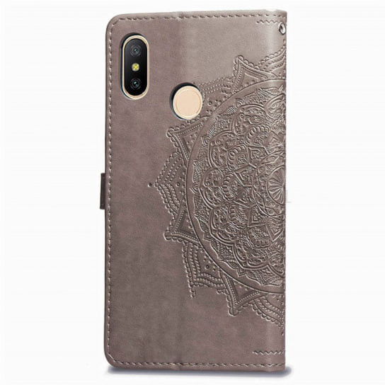 Фото Кожаный чехол-книжка Art Case с визитницей для Xiaomi Redmi Note 5 Pro / Note 5 (DC) (Серый) в магазине vchehle.ua