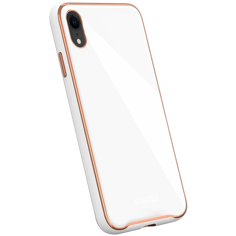 

TPU+Glass чехол Venezia для Apple iPhone XR (6.1") (Белый / White) 927354