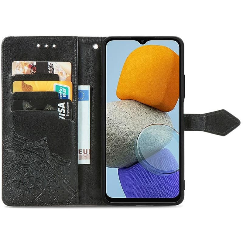 Фото Шкіряний чохол (книжка) Art Case з візитницею на Samsung Galaxy A24 4G (Черный) в маназині vchehle.ua