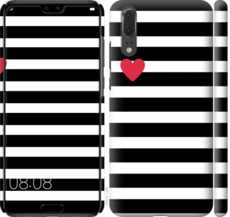 

Чохол Чорно-білі смуги на Huawei P20 752044