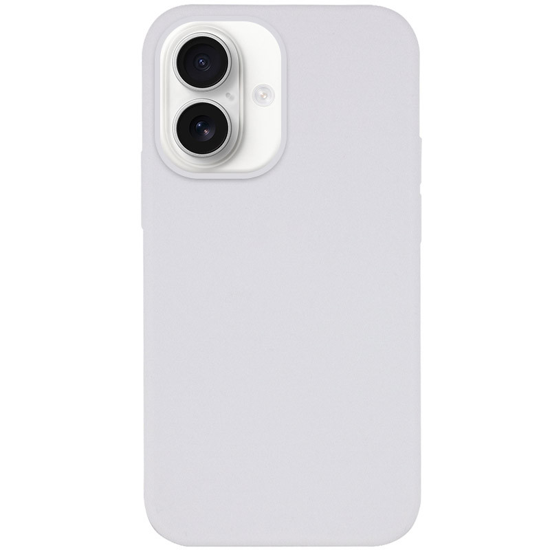 Чехол Silicone Case Full Protective (AA) NO LOGO для Apple iPhone 16 (6.1") (Белый / White)