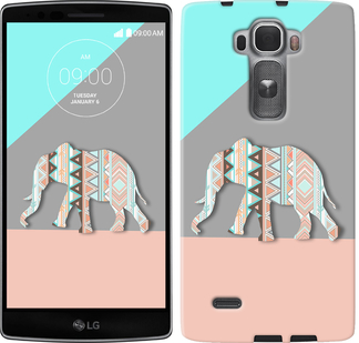 

Чехол Узорчатый слон для LG G Flex2 224693