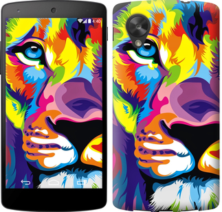 

Чехол Разноцветный лев для LG Nexus 5 261574
