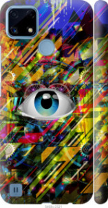 Чехол Абстрактный глаз для Realme C21