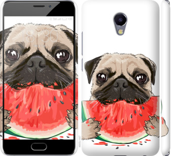 

Чохол Мопс і кавун на Meizu M5 Note 843718