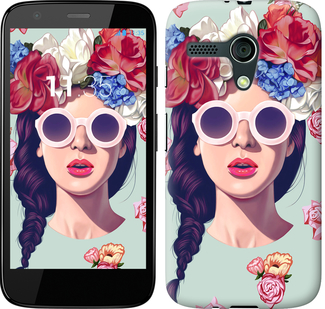 

Чехол Девушка с цветами для Motorola Moto G 95832